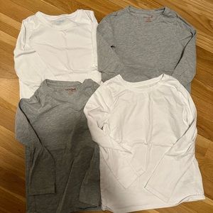Girls Size 6 Long Sleeve Basic Tee Super Saver Bundle
